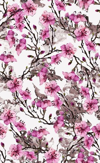 580380-欧美流行时尚水彩花