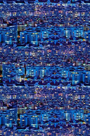 甜美 清新 几何建筑元素印花华亿平台图片