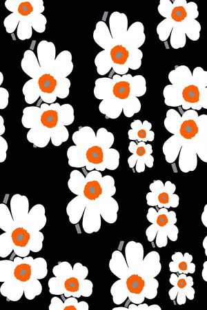 风格化花卉印花华亿平台图片