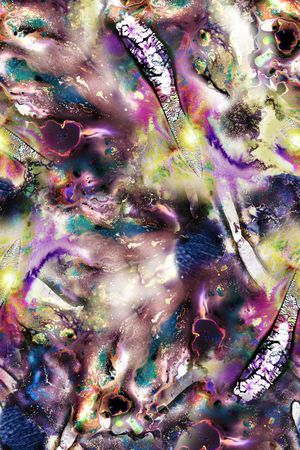 抽象炫彩印花华亿平台图片