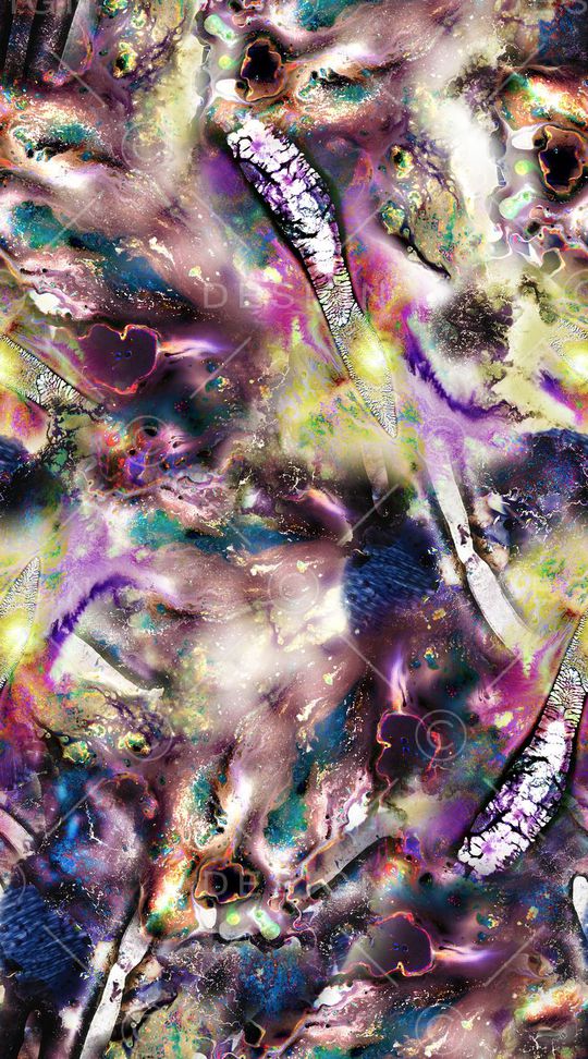 抽象炫彩印花华亿平台图片