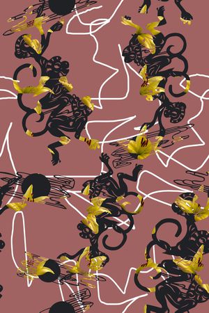 几何印花华亿平台图片