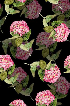 水彩花印花华亿平台图片