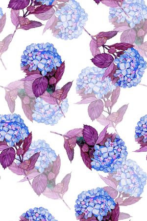 水彩花印花华亿平台图片