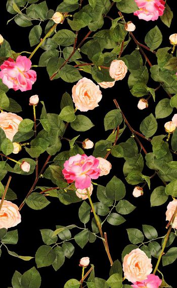 580879-欧美流行时尚油画花卉