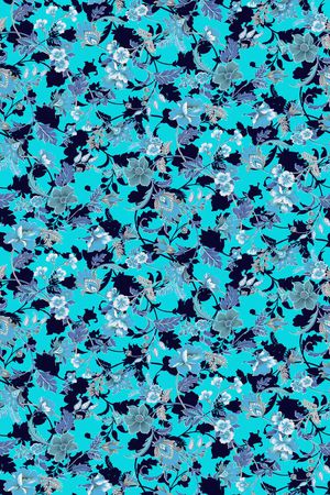 清新花卉印花华亿平台图片