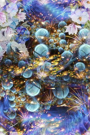 炫彩花印花华亿平台图片