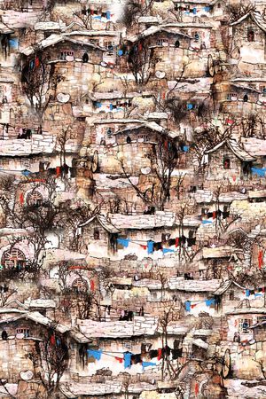 中国风印花华亿平台图片