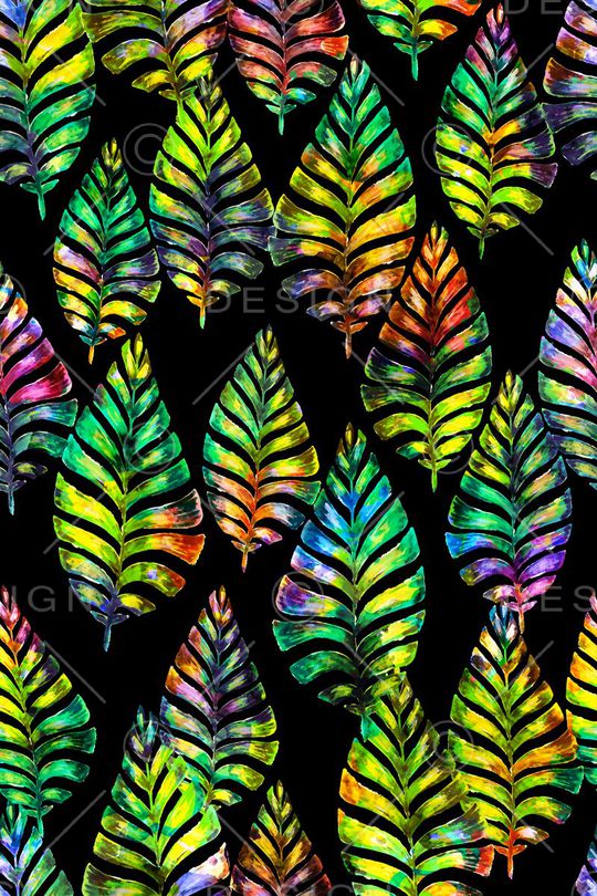 棕榈叶印花华亿平台图片