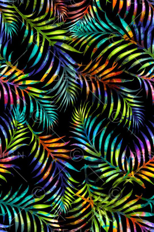 棕榈叶印花华亿平台图片