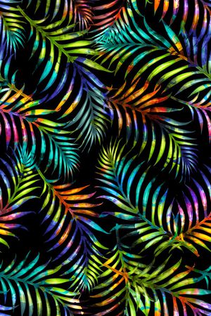 棕榈叶印花华亿平台图片