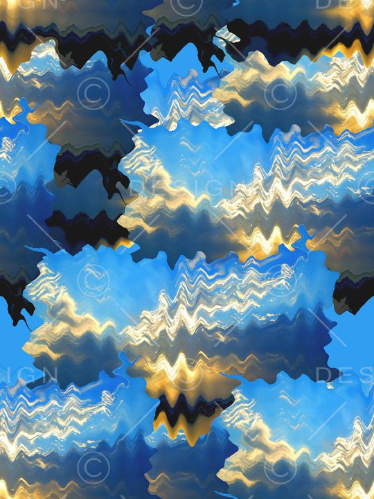 波浪印花华亿平台图片