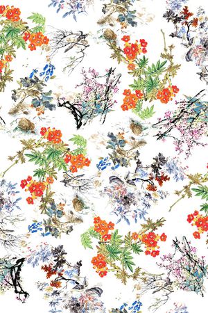 潮流时尚大牌印花华亿平台图片