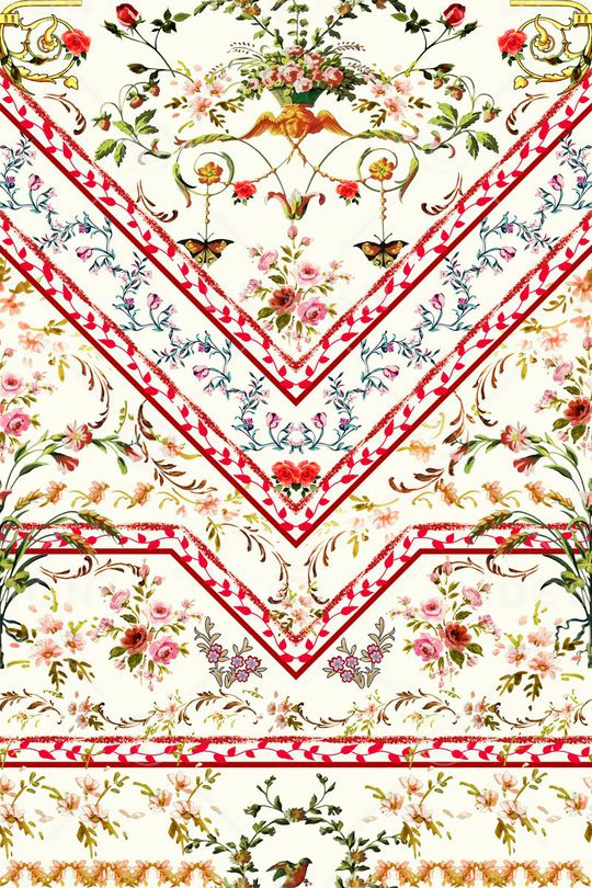 田园风印花华亿平台图片