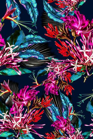 男女泳装印花华亿平台图片