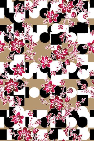 大气抽象印花华亿平台图片