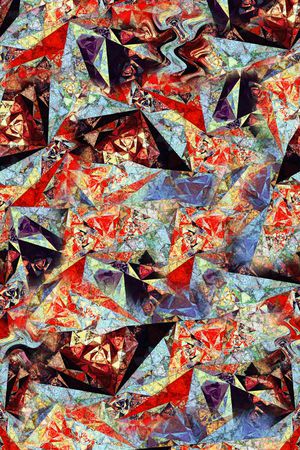 抽象印花华亿平台图片