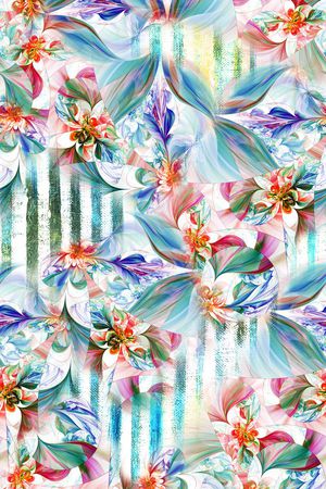 抽象印花华亿平台图片