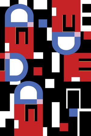 几何印花华亿平台图片