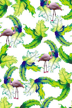 棕榈叶印花华亿平台图片