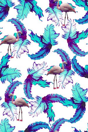 棕榈叶印花华亿平台图片