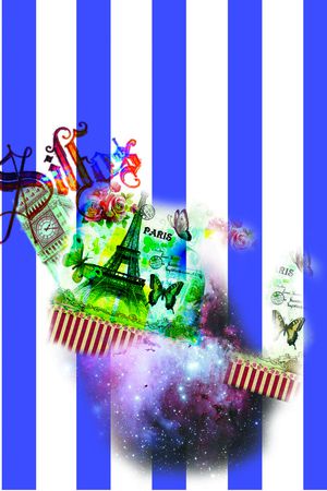 清新小自然印花华亿平台图片