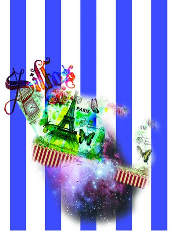 清新小自然印花华亿平台图片