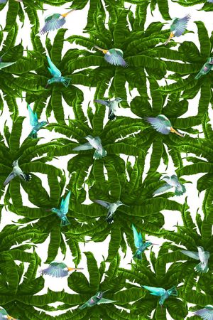 热带雨林印花华亿平台图片