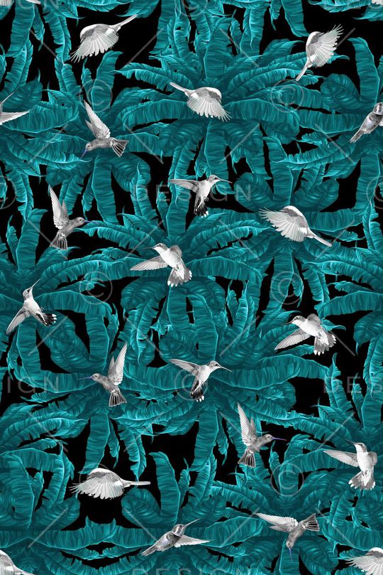 热带雨林印花华亿平台图片