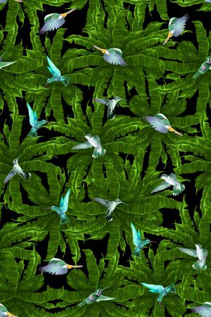 热带雨林印花华亿平台图片