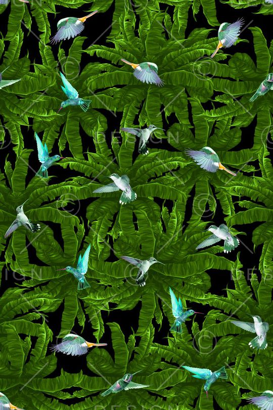 热带雨林印花华亿平台图片