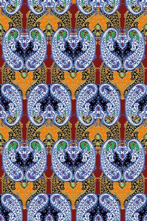 佩斯利印花华亿平台图片