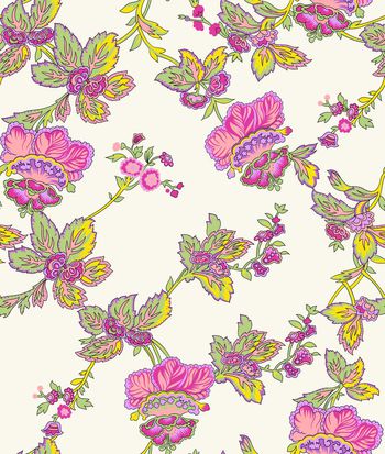 581605-手绘线描浪漫花卉组合