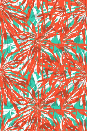 热带风情印花华亿平台图片