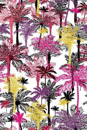 热带风情印花华亿平台图片