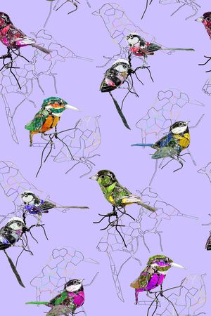 抽象印花华亿平台图片