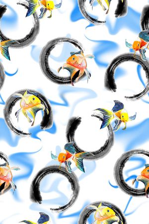 小鱼印花华亿平台图片