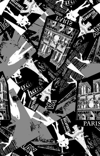 581735-时尚人物建筑剪影男装