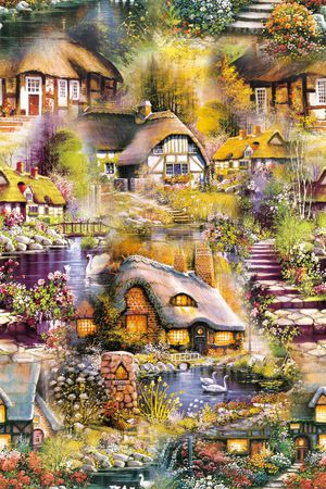 复古油画图案印花华亿平台图片