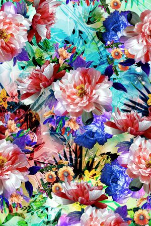 抽象印花华亿平台图片