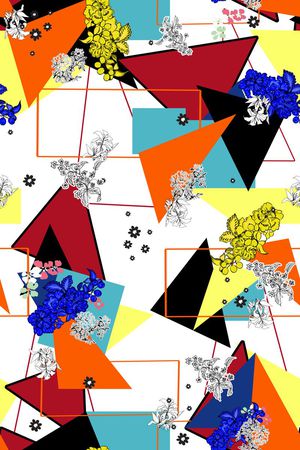 几何印花华亿平台图片