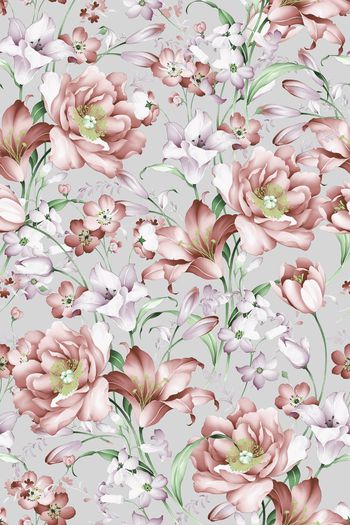 581771-浪漫花卉手绘玫瑰复古