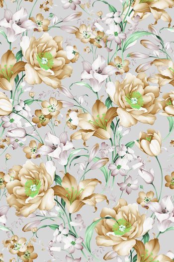 581772-浪漫花卉手绘玫瑰复古