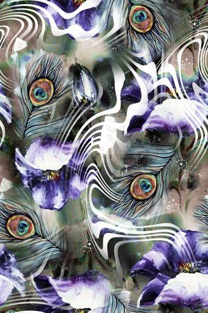 大气抽象印花华亿平台图片