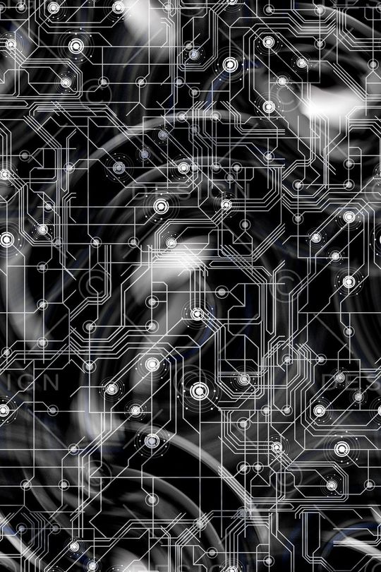 不规则几何印花华亿平台图片