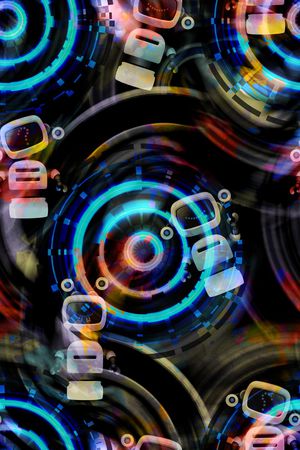 不规则几何印花华亿平台图片