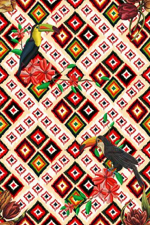 民族风印花华亿平台图片