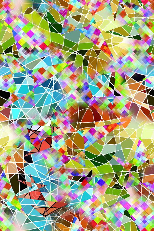 几何印花华亿平台图片