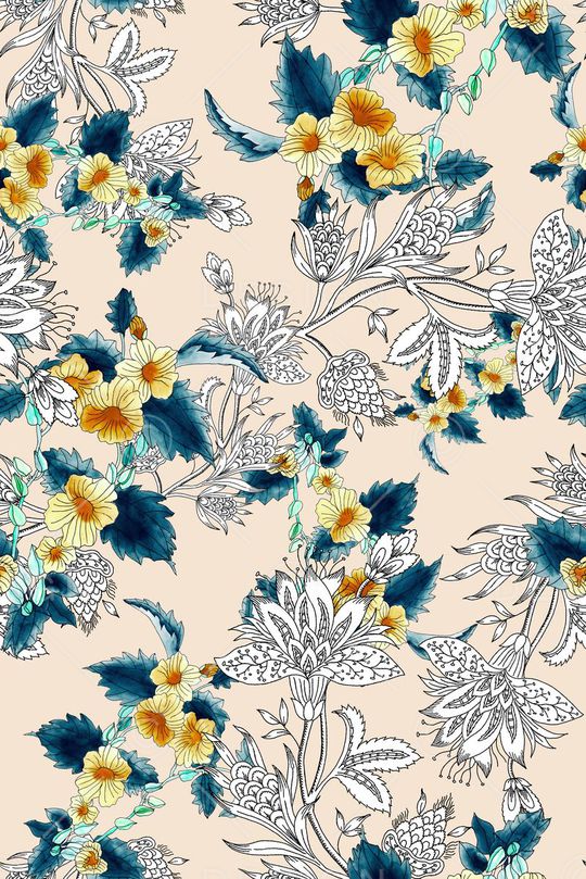 花朵印花华亿平台图片