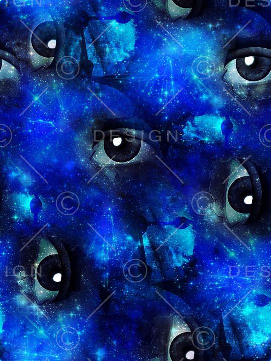 眼睛印花华亿平台图片